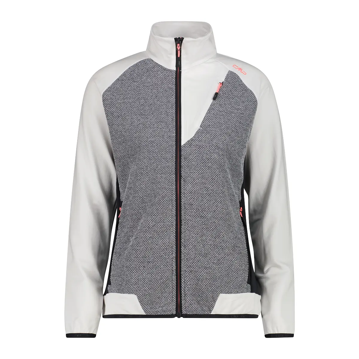 Polaire tecnica ibrida con zip donna