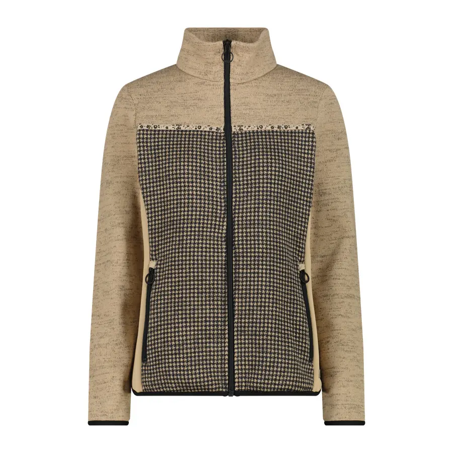 Cmp Damen Marron Druckpullover Knit Tech