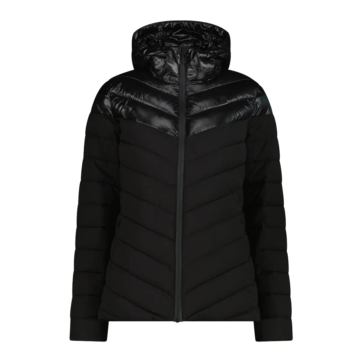 Sorona Aura Damen Steppjacke mit Kapuze und Reißverschluss CMP