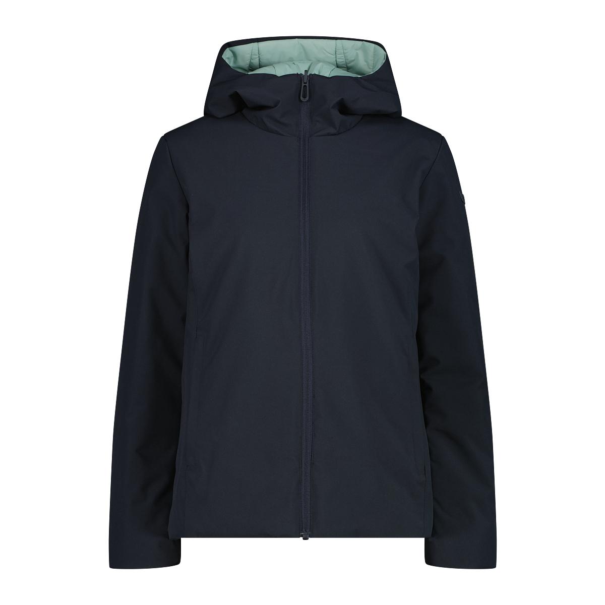 Giacca impermeabile con cappuccio reversibile zip per donna CMP