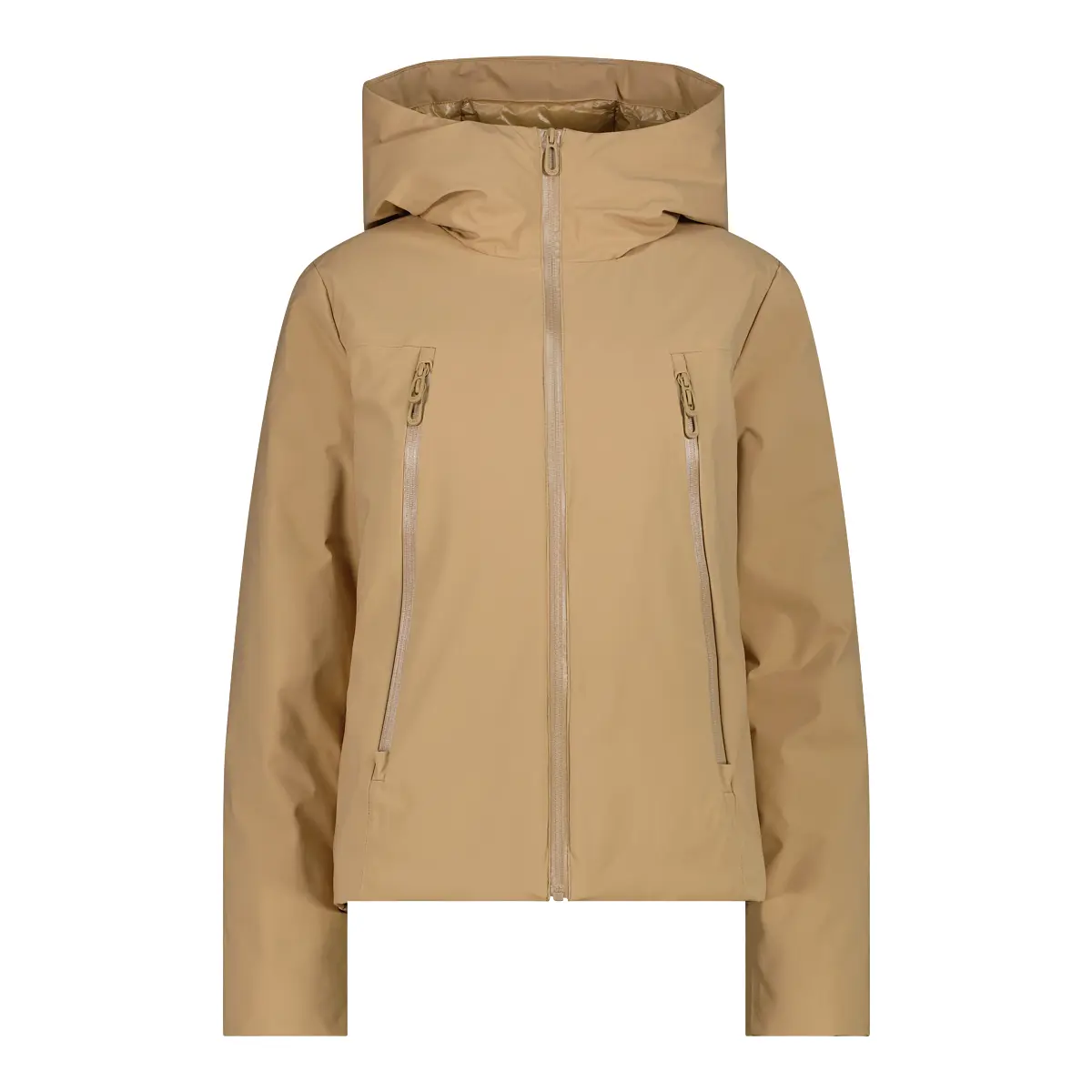 Cmp Marron Damesjack Met Capuchon