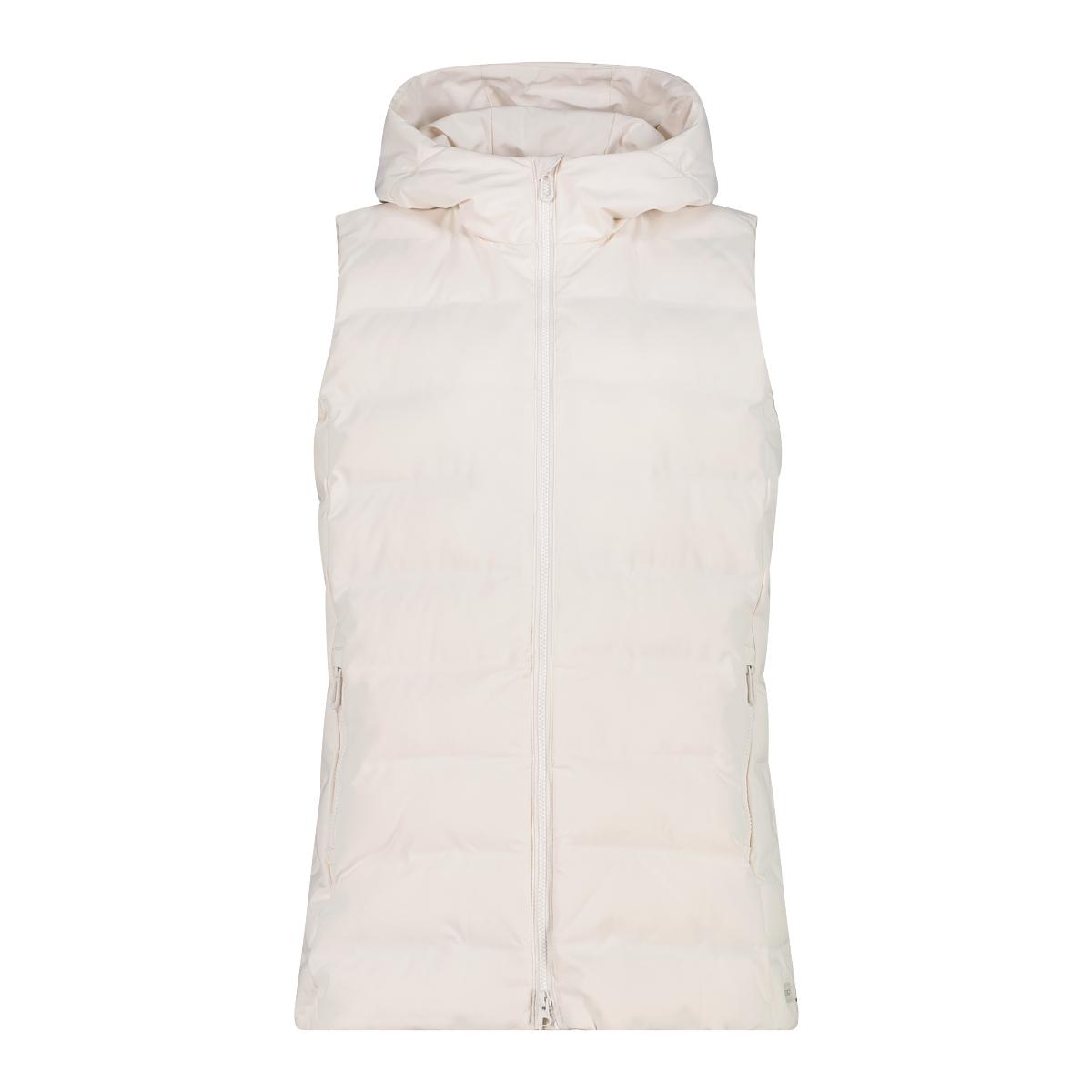 Gilet imbottito con cappuccio e zip donna CMP