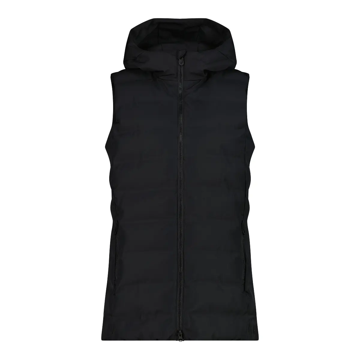 Women's hooded sleeveless zip-up jacket CMP