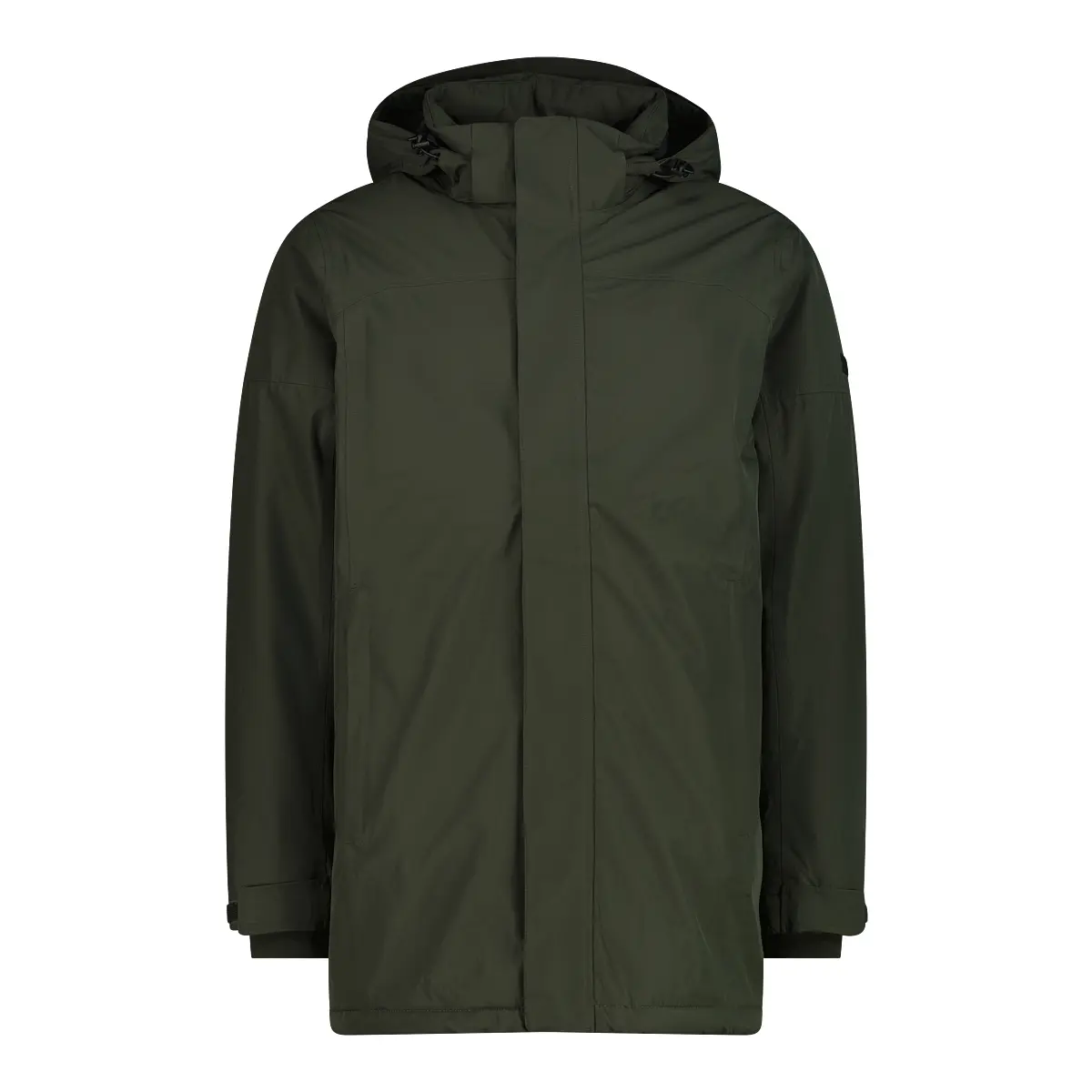 Zip-up parka with fixed hood CMP