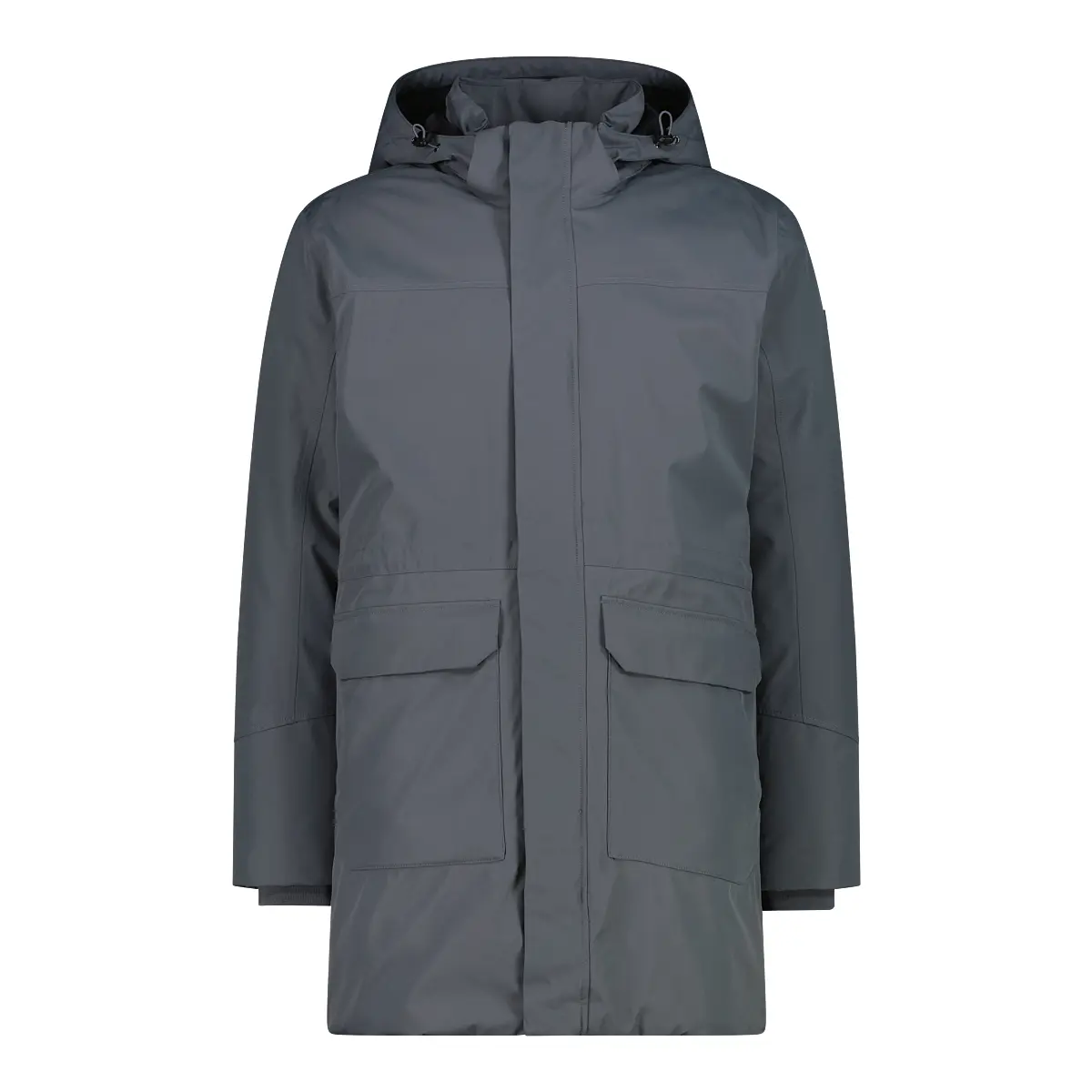 Cmp Men's Gris Zip-Up Hooded Parka