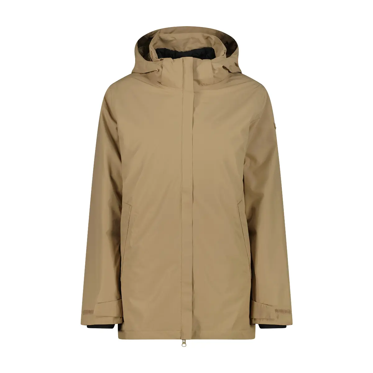 Cmp Femme Beige Veste À Capuche Amovible Et Doublure