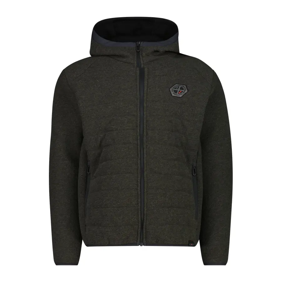 Giacca trapuntata con cappuccio  Knit Tech
