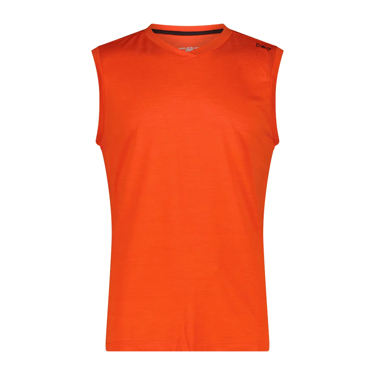 Cmp Orange Ärmelloses Poloshirt Aus Piqué