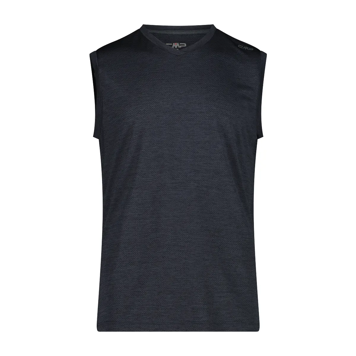 Cmp Noir Mouwloos Shirt Van Pique Stof