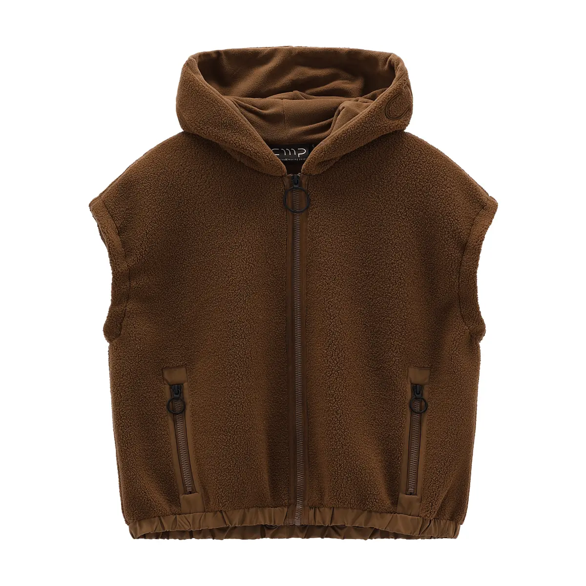 Women's sleeveless hoodie fleece CMP