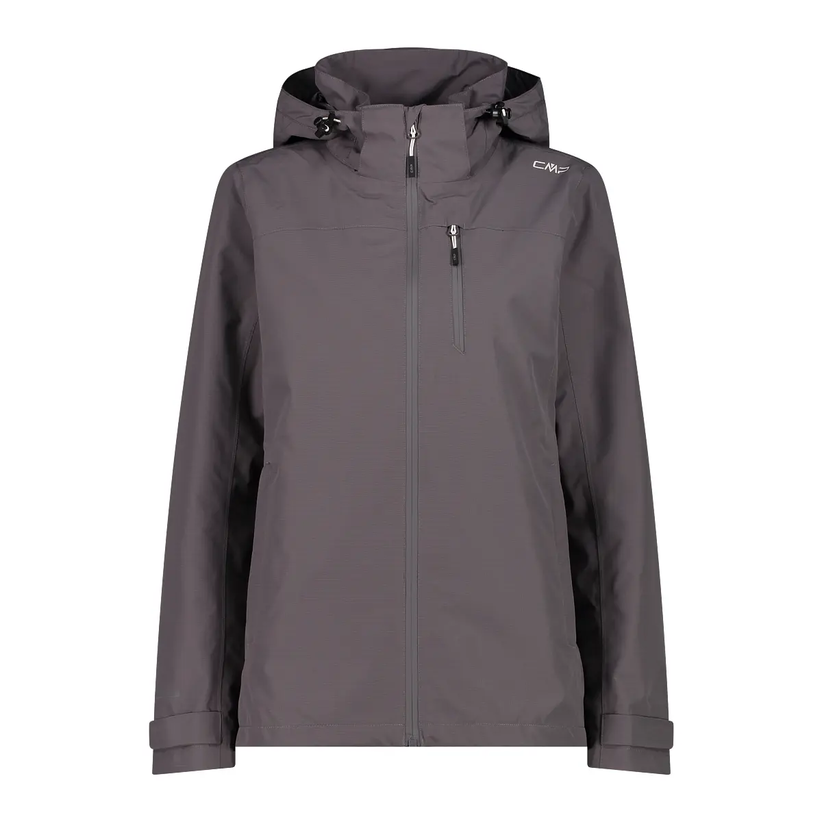 Damen wasserdichte Kapuzenjacke mit Reißverschluss CMP