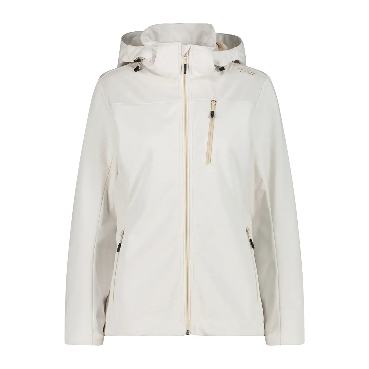 Cmp Damen Blanc Softshelljacke Mit Abnehmbarem Kapuzen-Regenmantel