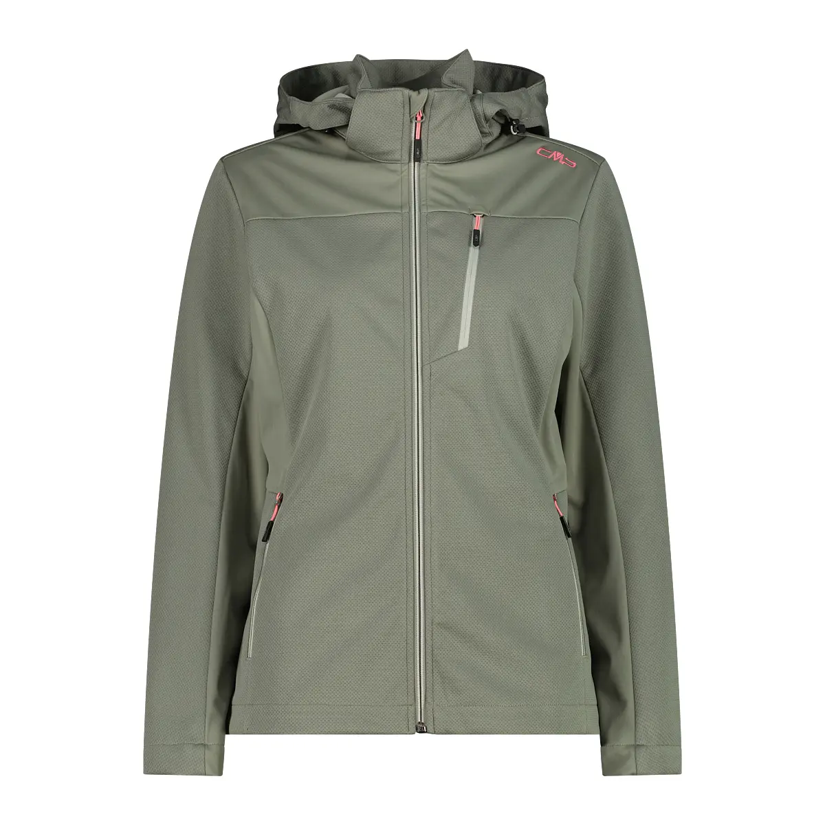 Cmp Mujer Vert Chaqueta Con Capucha