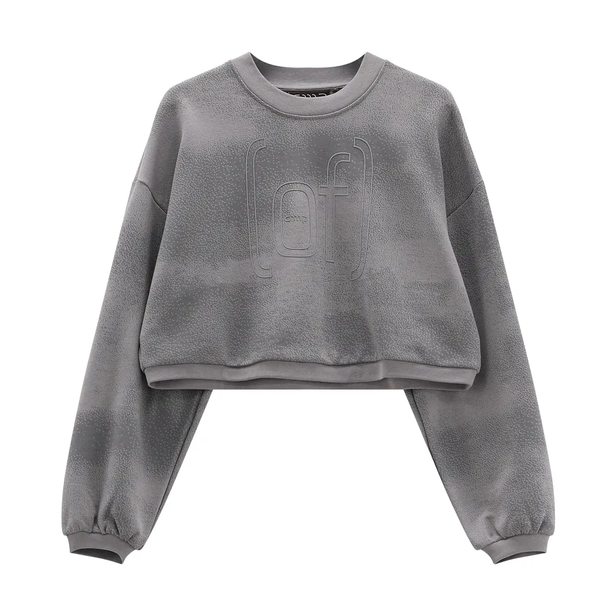 Cmp Mujer Gris Sudadera Polar Corta