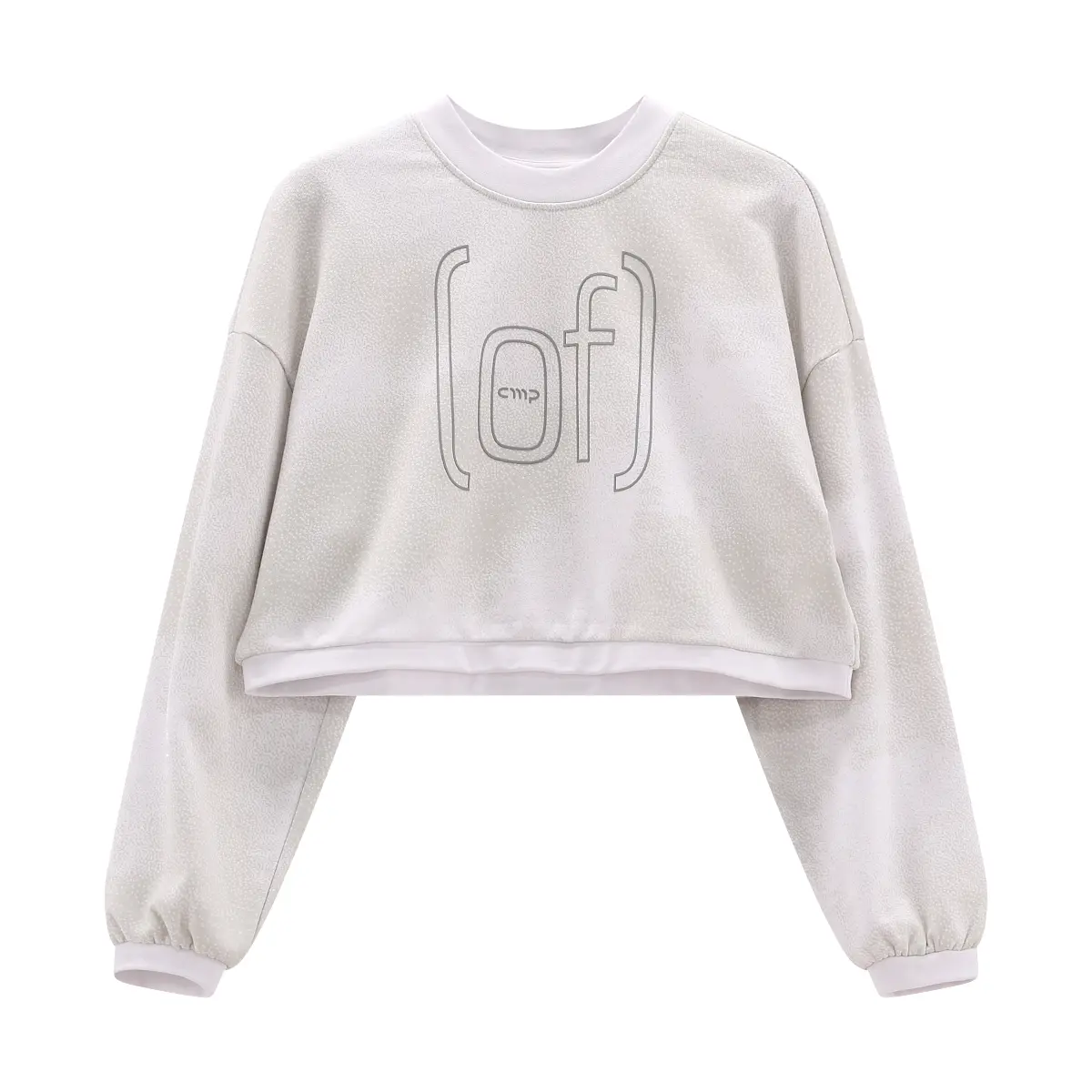 Cmp Mujer Gris Sudadera Polar Corta