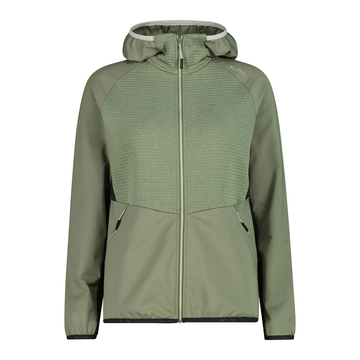 Damen Zip-Hoodie CMP Grid Tech