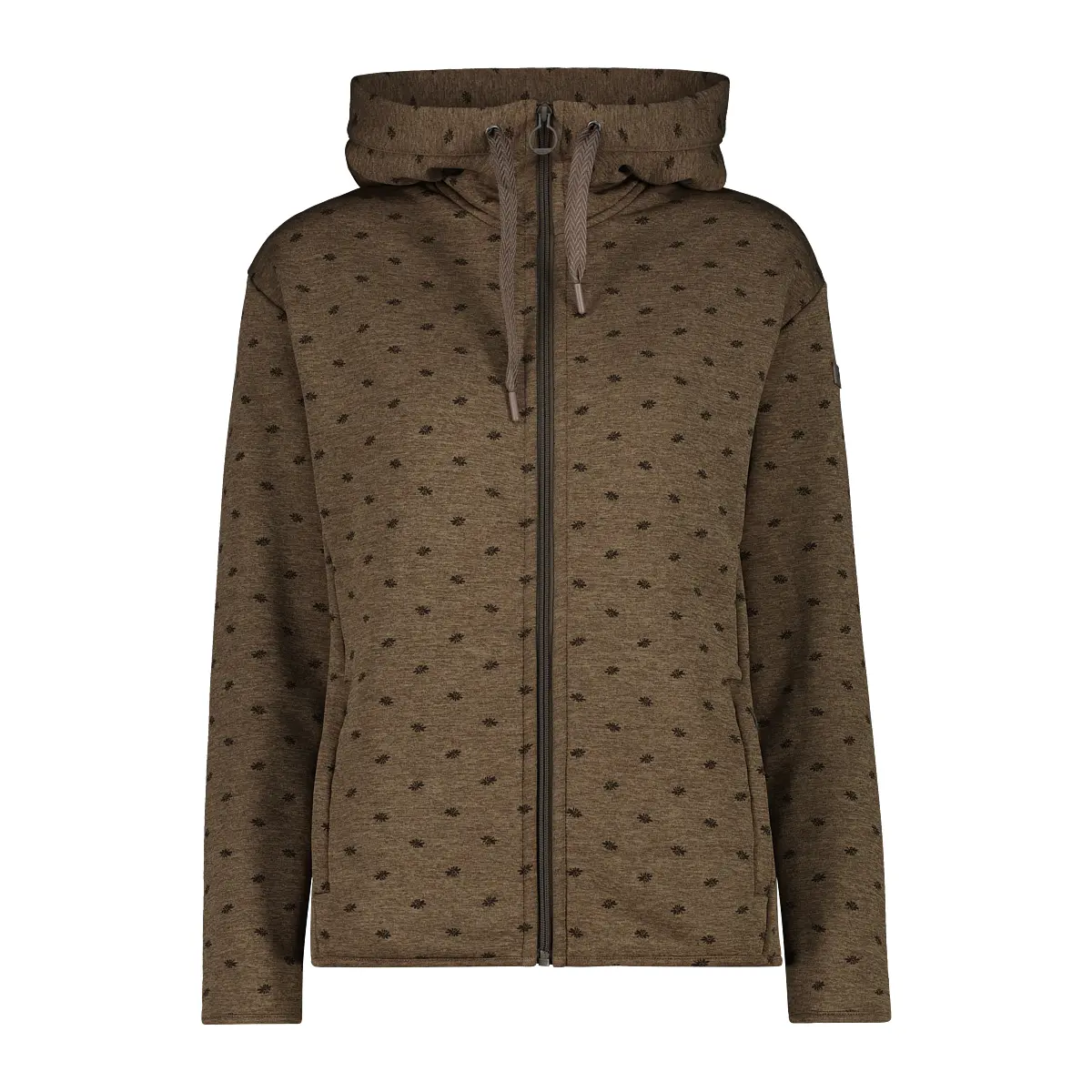 Cmp Mujer Marron Sudadera Con Capucha Extensible Performance