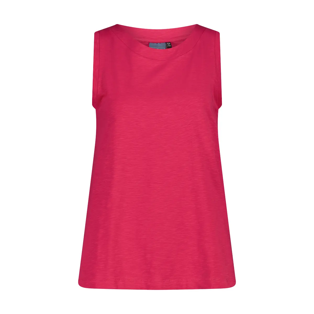 Top in jersey elasticizzato con retro stampato donna