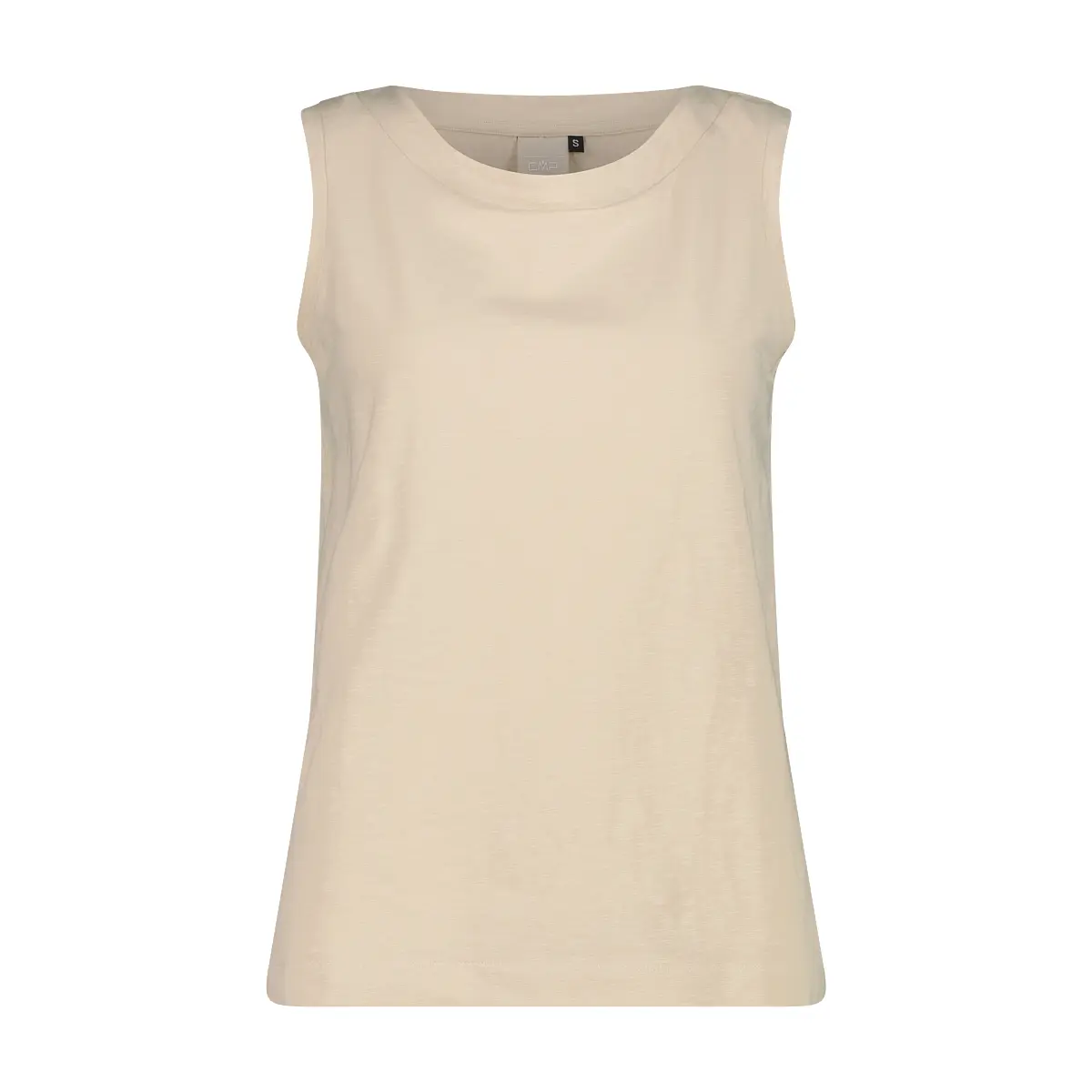 Top in jersey elasticizzato con retro stampato donna