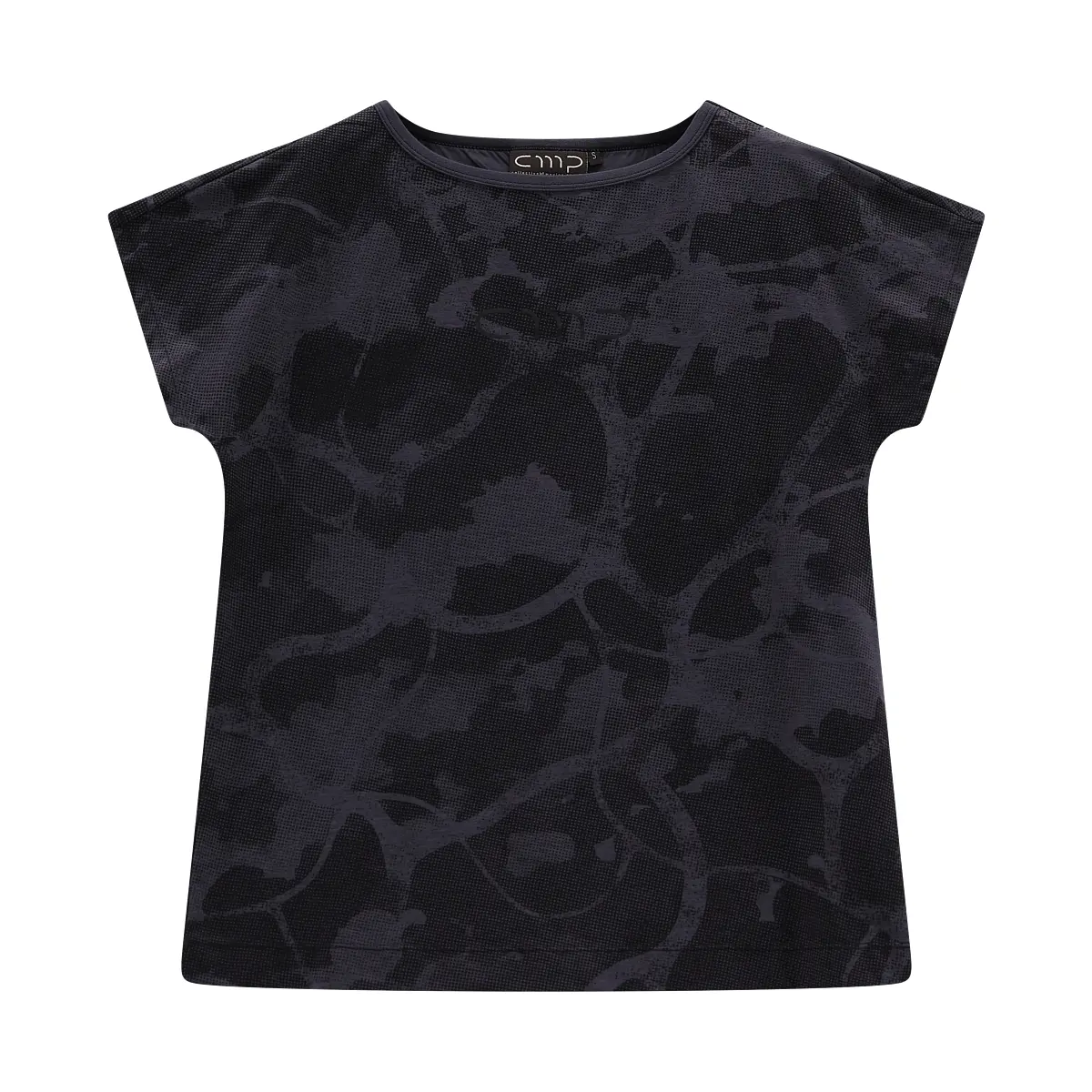 Cmp Mujer Noir Camiseta Cuello Ancho