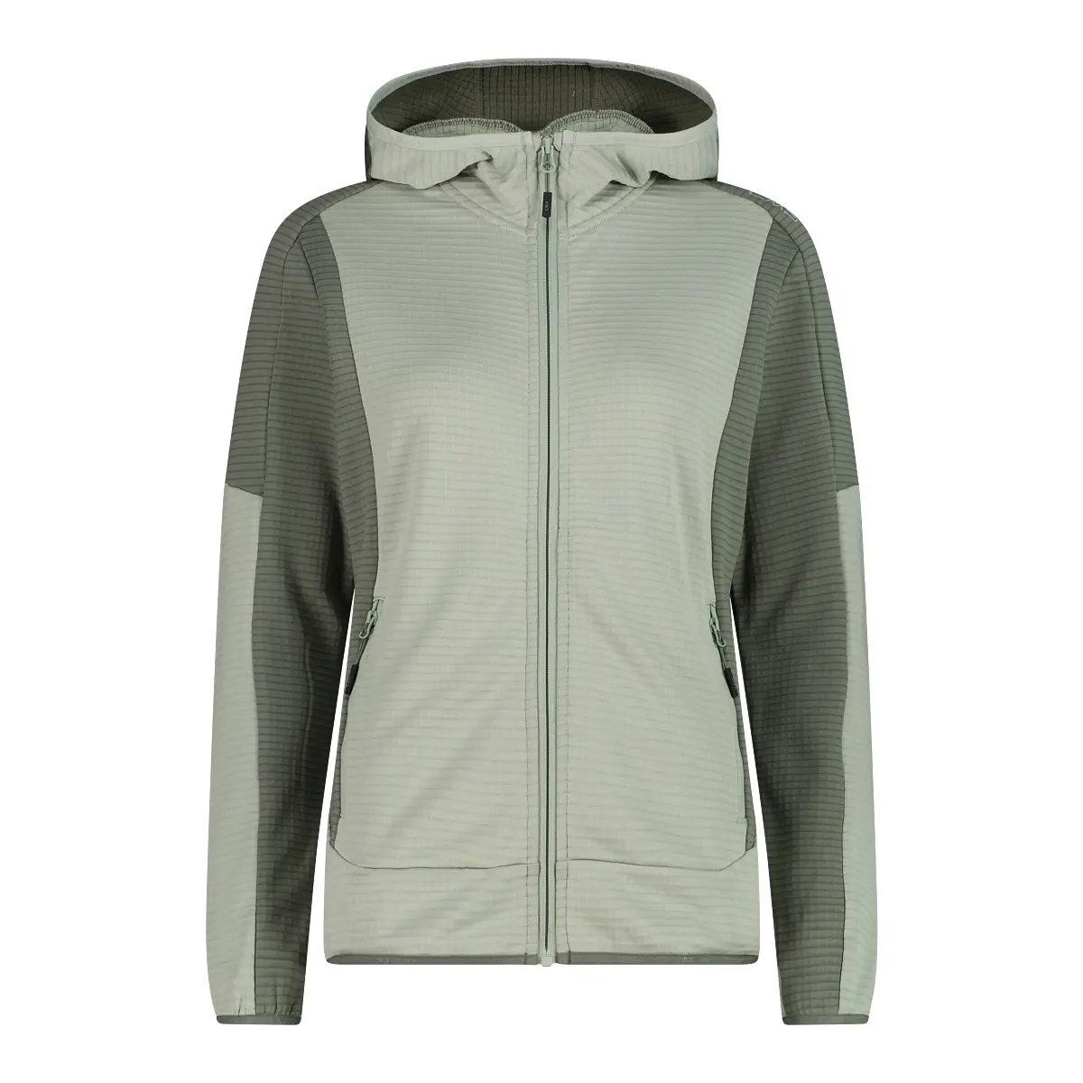 Cmp Women's Vert Hooded Fleece Grid Tech