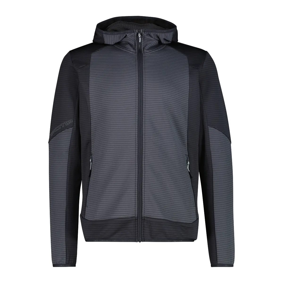 Cmp Men's Gris Hooded Fleece Grid Tech