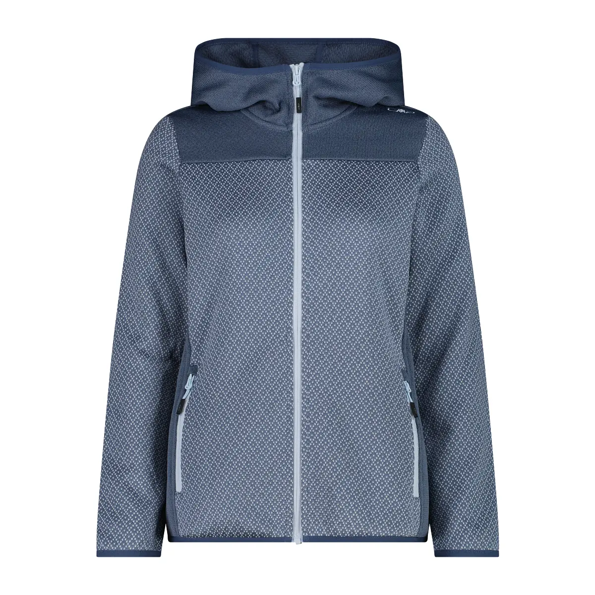 Cmp Women's Bleu Hooded Fleece Knit Tech