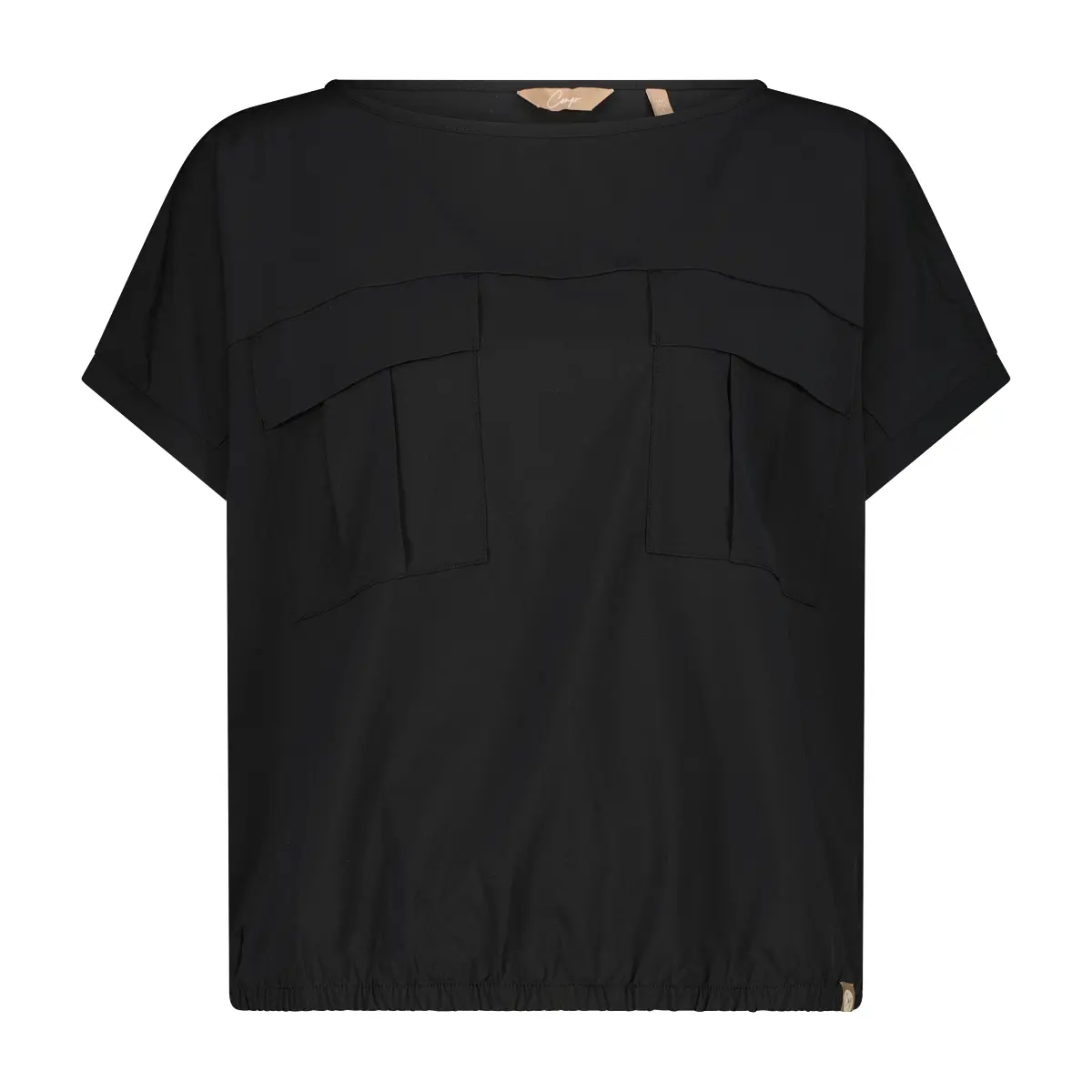 Cmp Donna Noir T-Shirt Con Tasche