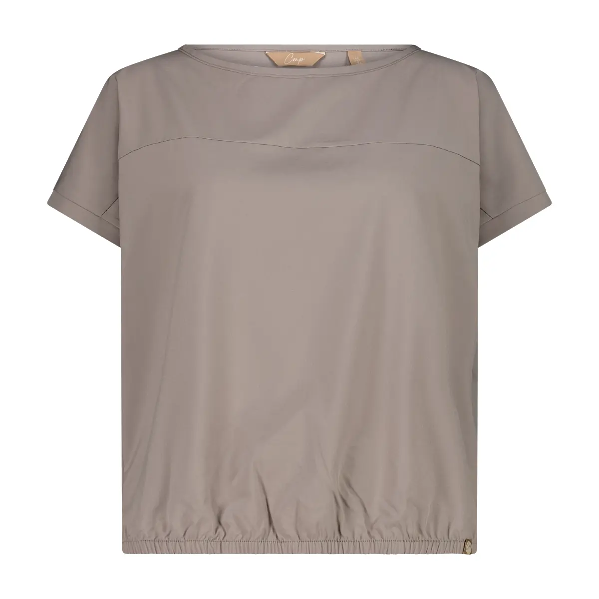 Cmp Donna Beige T-Shirt Leggero Con Tasche