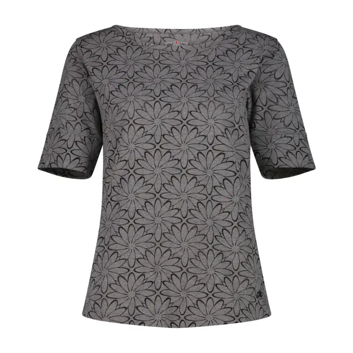 Cmp Noir T-Shirt Van Gewassen Jersey Met Bloemenprint Dames