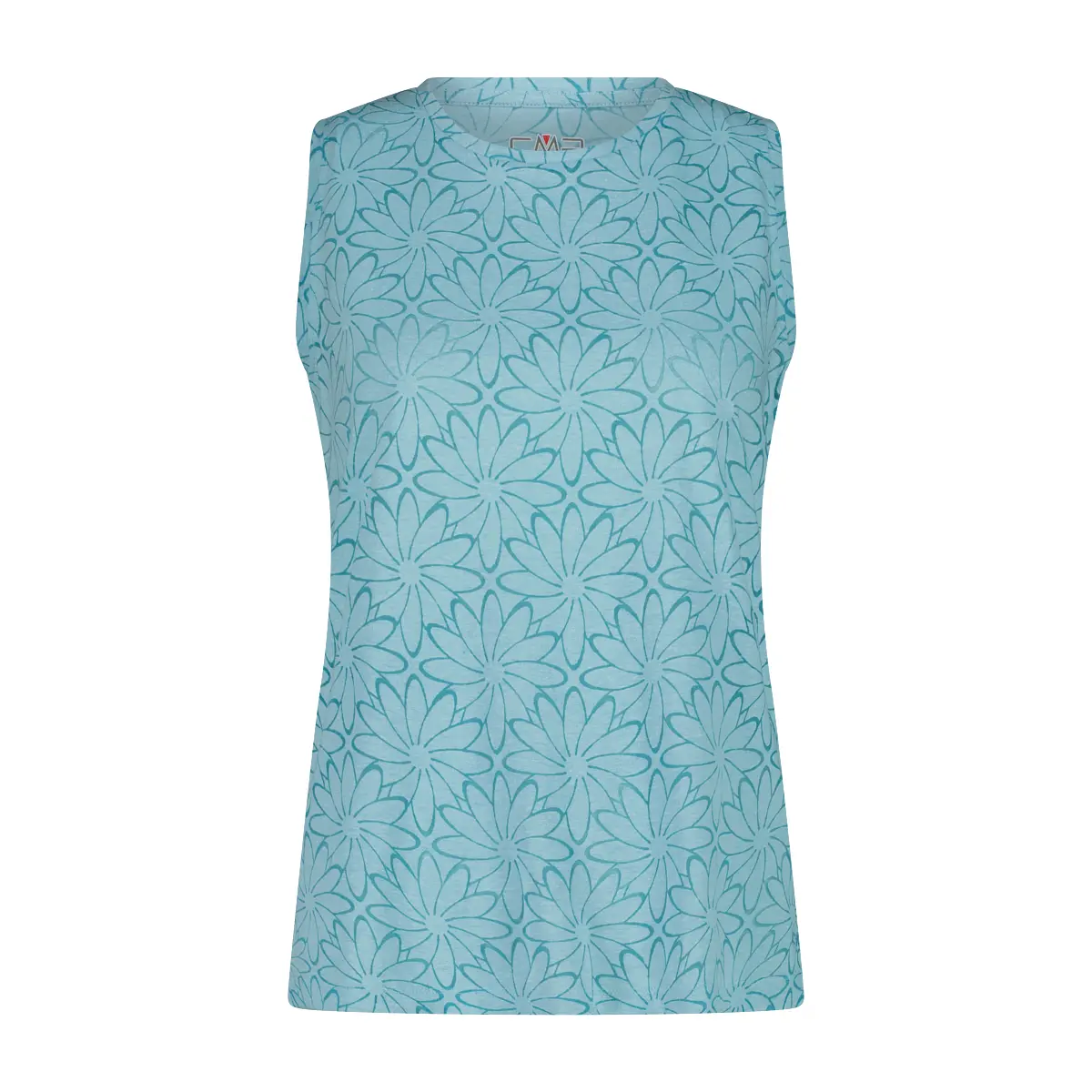 Cmp Bleu Verbleken Jersey Top Met Bloemenprint Dames