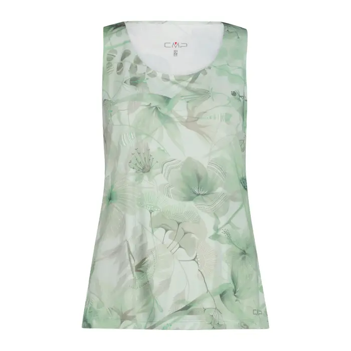 Cmp Damen Vert Ärmelloses -Print-T-Shirt