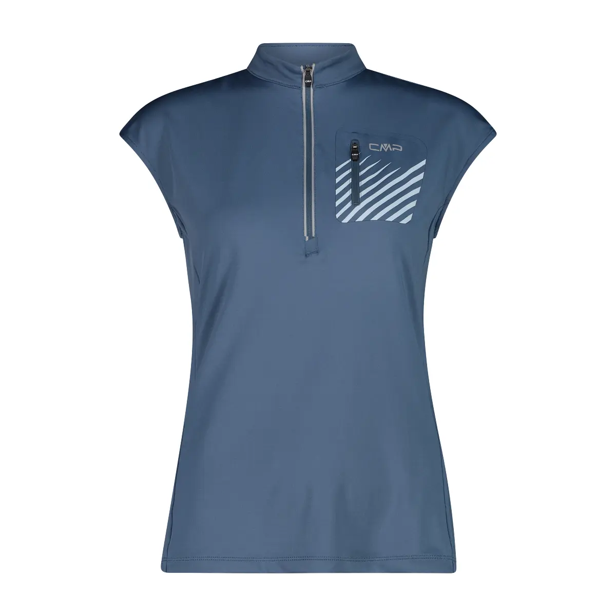 Cmp Femme Bleu Maillot Sans Manches