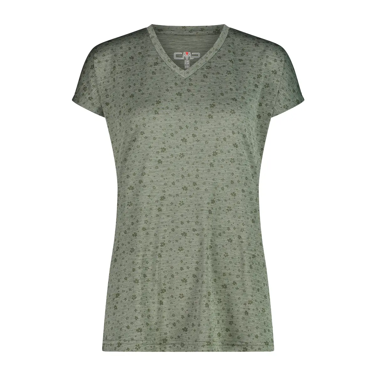 T-shirt van jersey met bloemenprint dames CMP