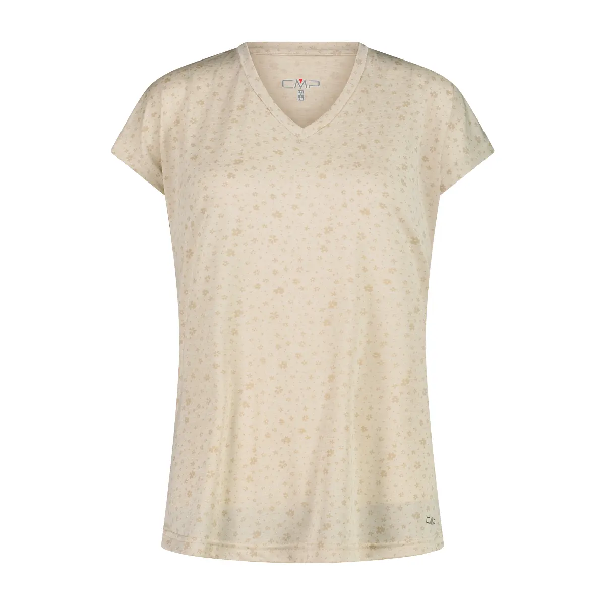 Cmp Beige Bloemdruk Damesshirt