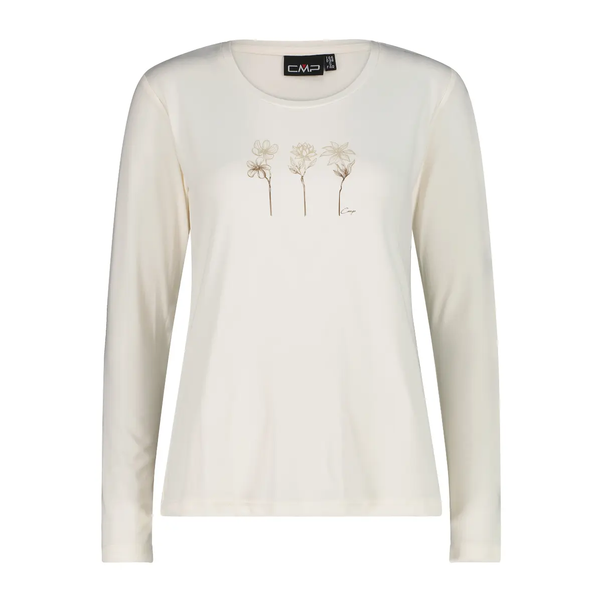 Cmp Femme Blanc Maillot À Manches Longues