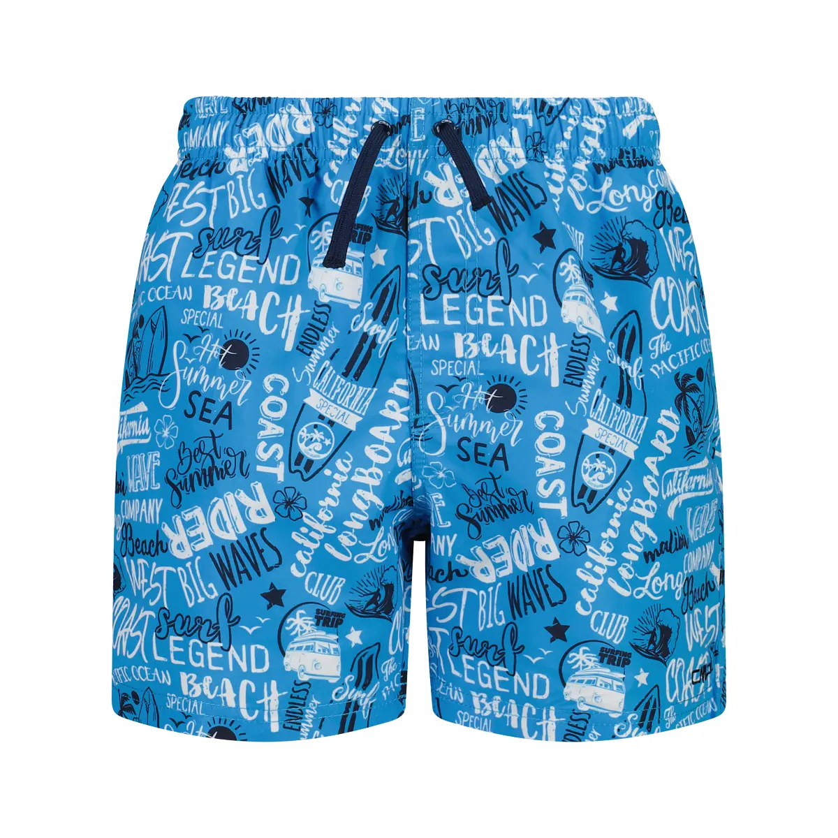 Cmp Boys Bleu Printed Kids' Swim Shorts