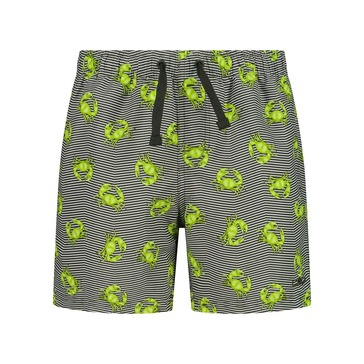 Cmp Boys Vert Striped Crab Print Swim Shorts Child