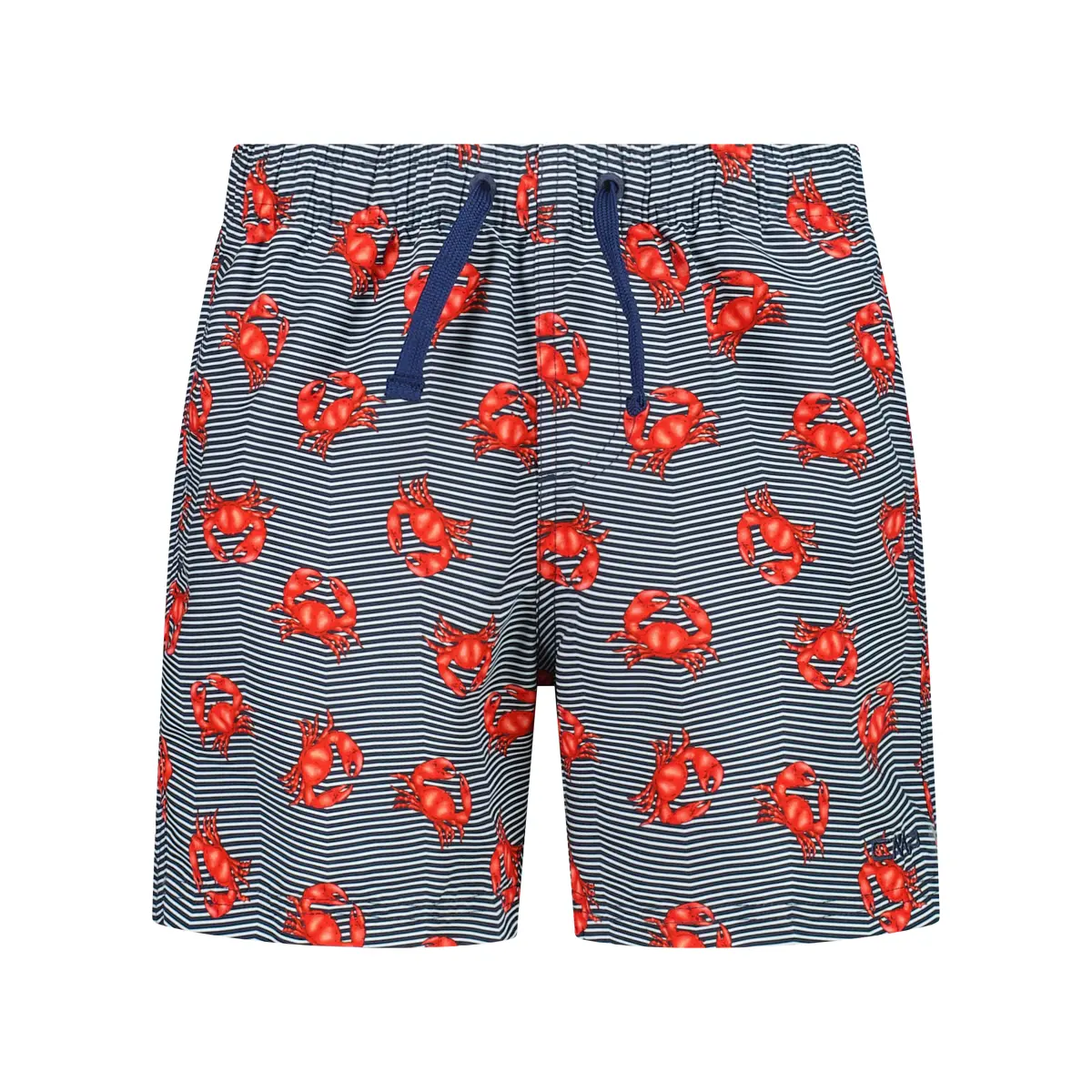 Cmp Boys Bleu Striped Crab Print Swim Shorts Child