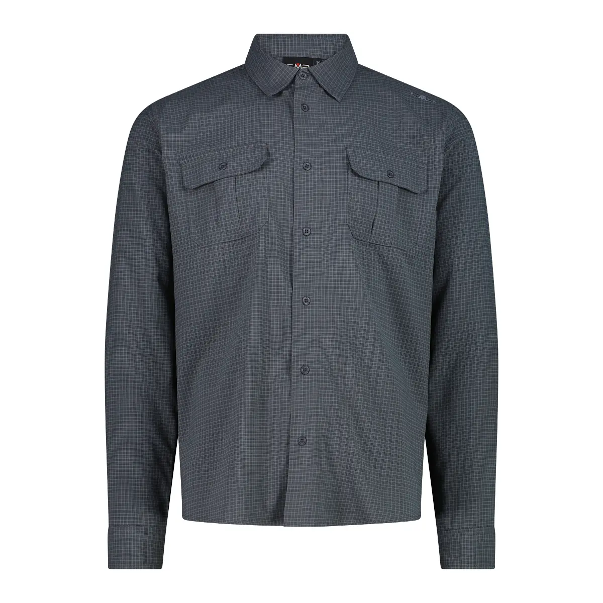 Cmp Hombre Gris Camisa De Manga Larga