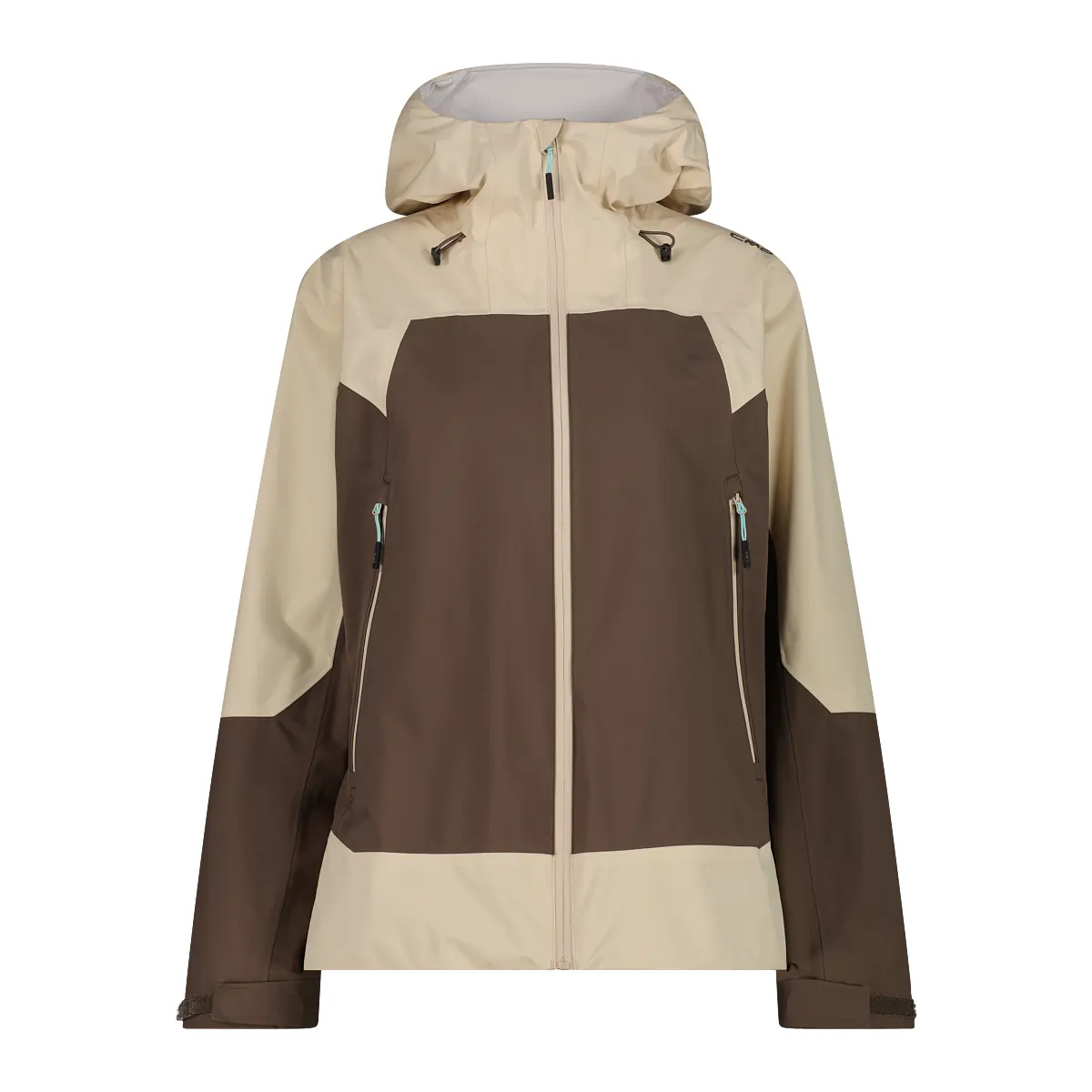 Cmp Mujer Beige Chubasquero De 3 Capas Para