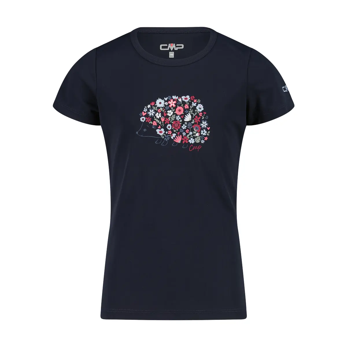 Cmp Mädchen Bleu Technisches T-Shirt Mit Aufdruck