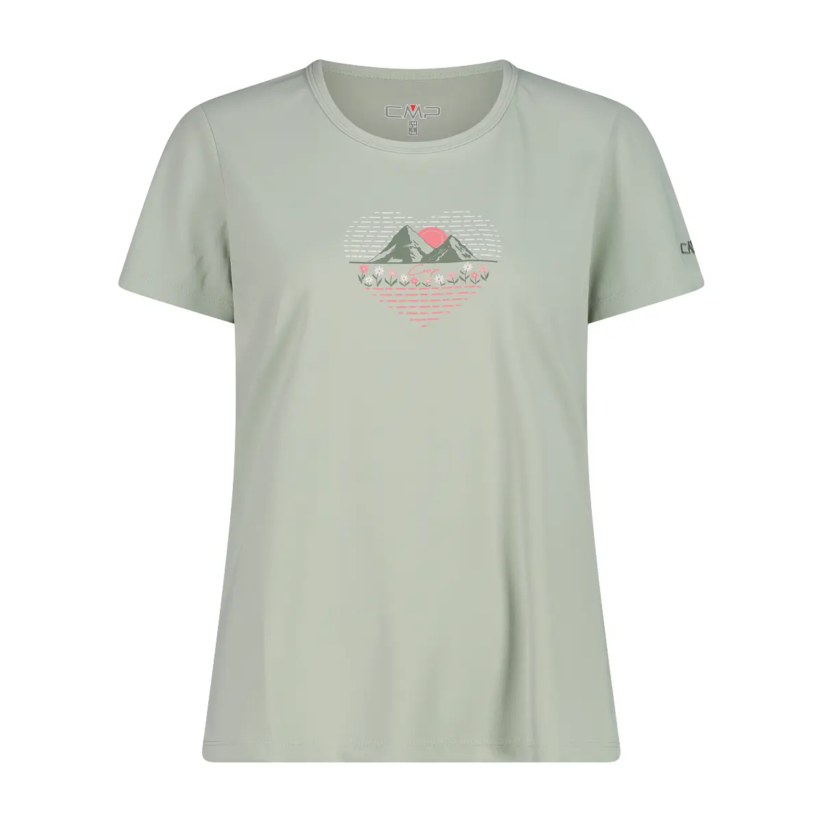 Cmp Mujer Vert Maillot De Piqué Estampado