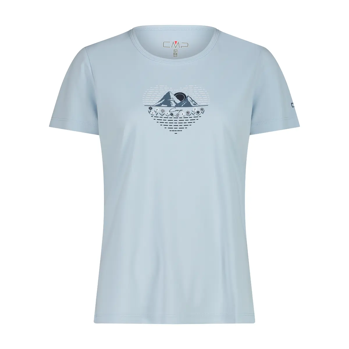 Cmp Women's Bleu Printed Piqué Top