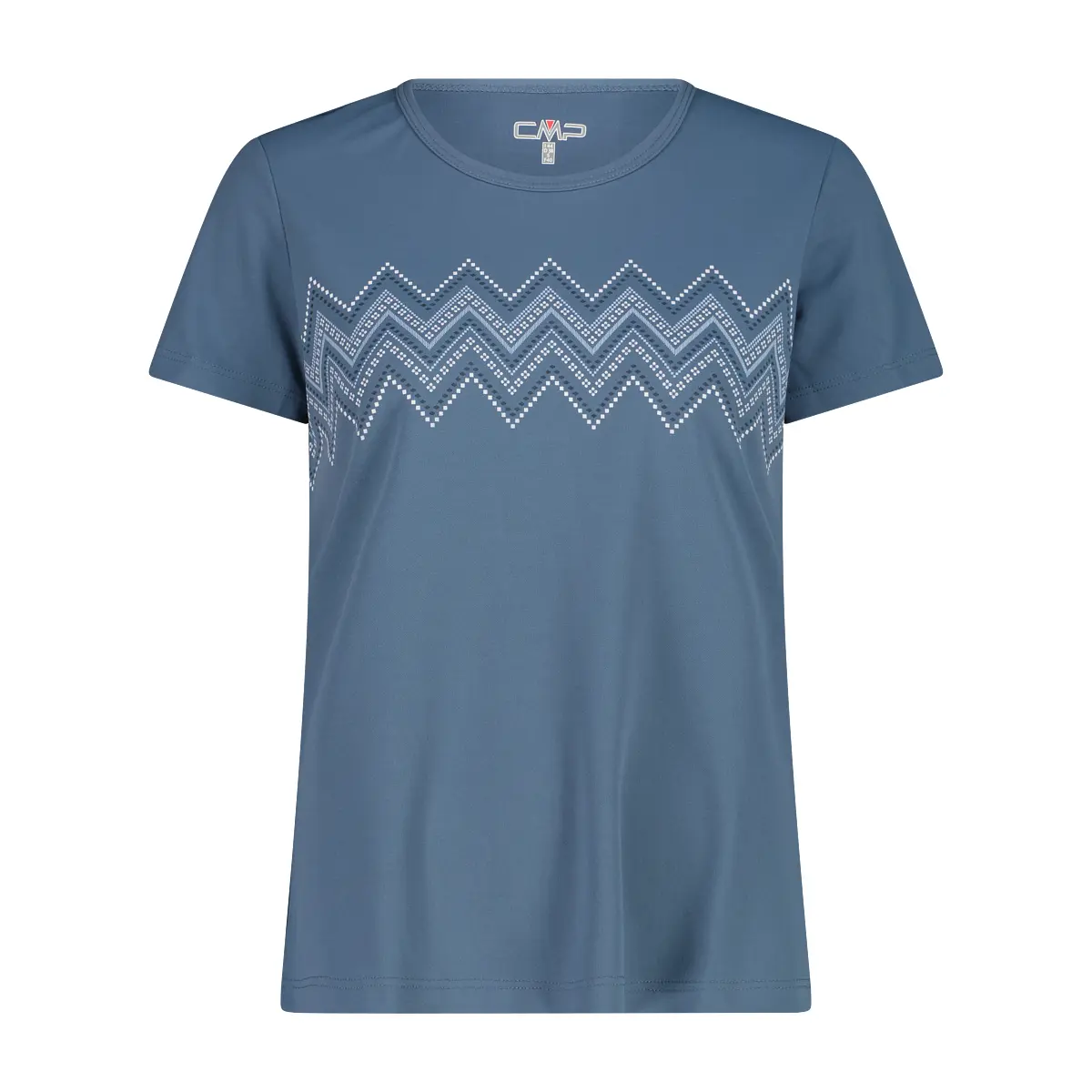 Cmp Women's Bleu Printed Piqué Top