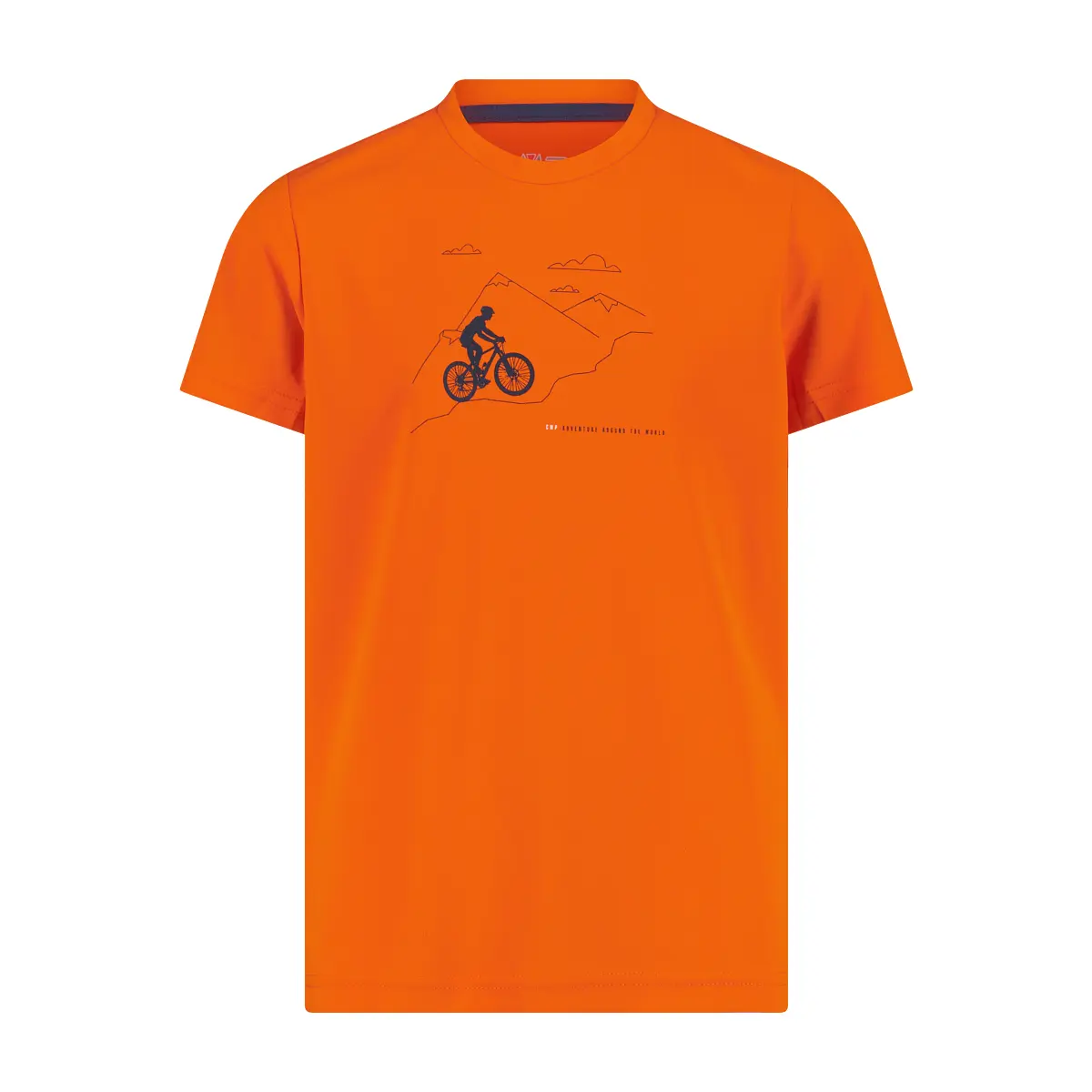 Cmp Naranja Camiseta Técnica Imprimida Niño