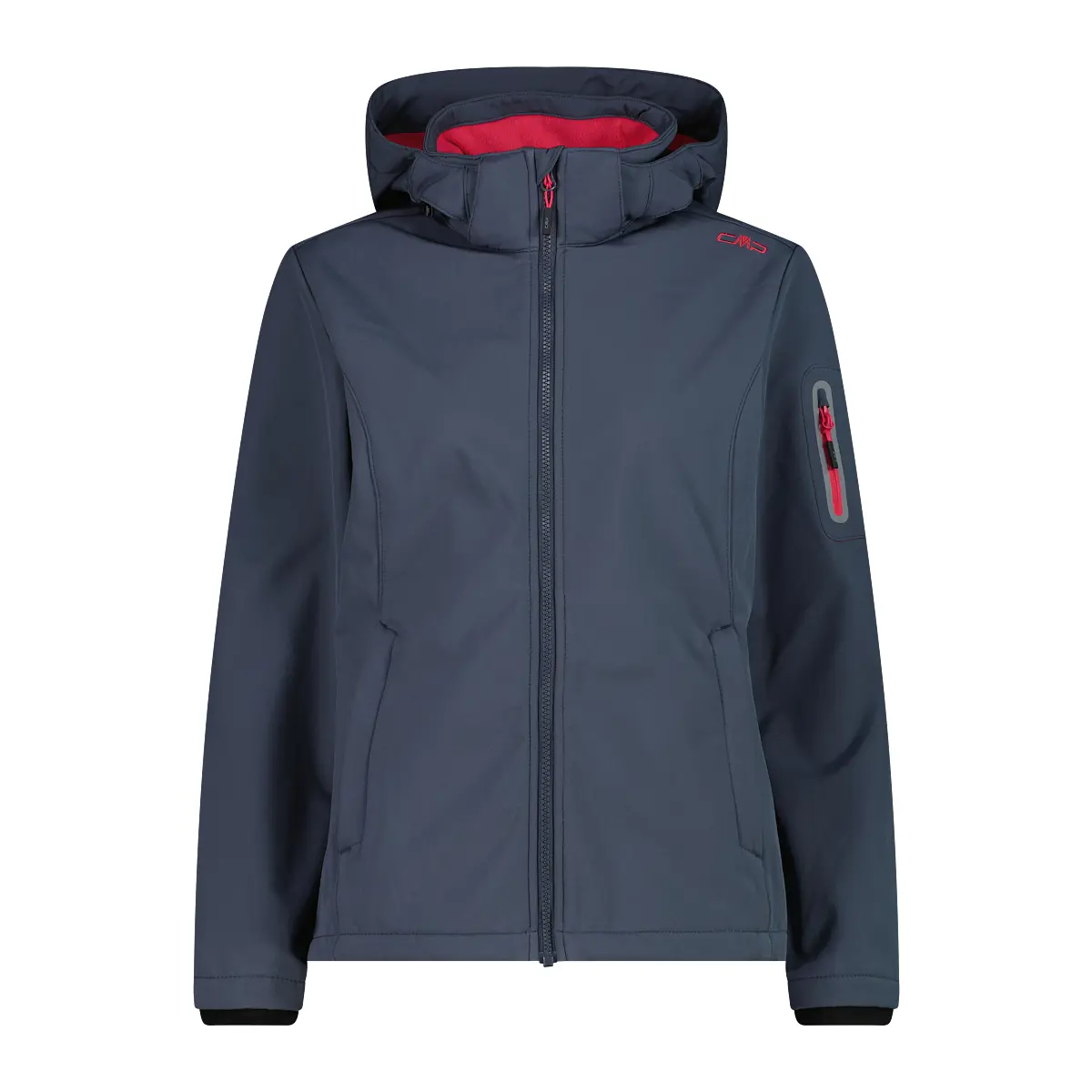Cmp Bleu Dames Wandeljack Met Capuchon