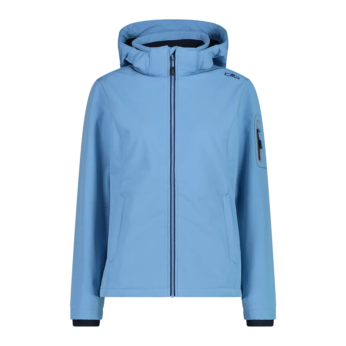 Cmp Bleu Dames Wandeljack Met Capuchon