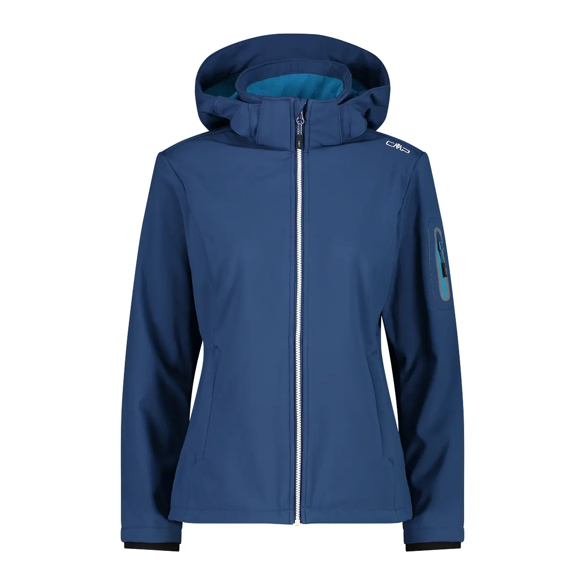 Cmp Damen Bleu Wanderjacke Mit Kapuze,