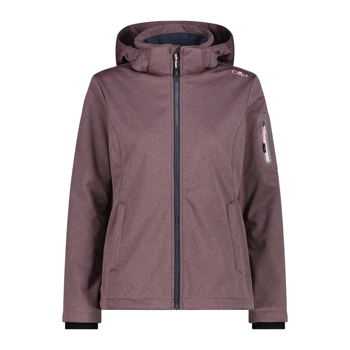 Cmp Femme Rose Veste Imperméable À Capuche